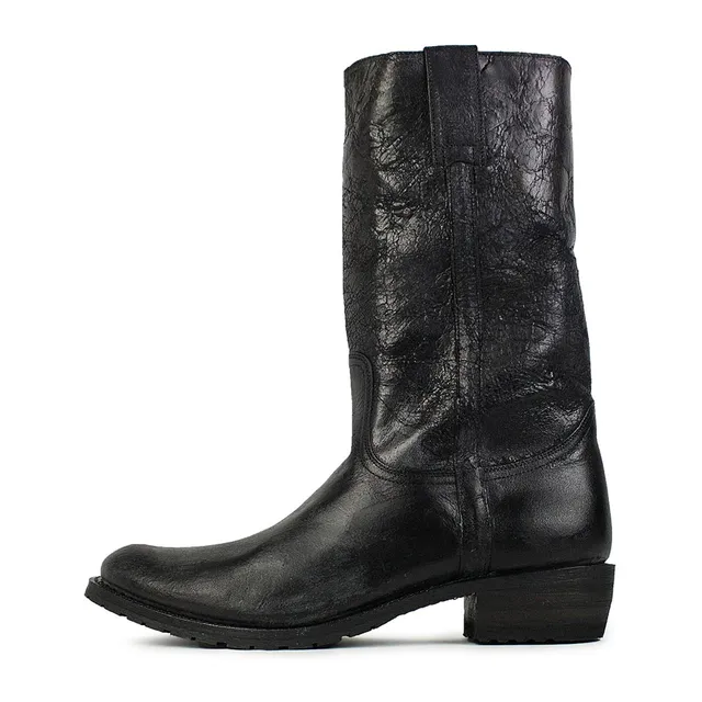 sendra-boots-3165-wild-barbados-negro-cepillado-biker-boots-unisex image 1