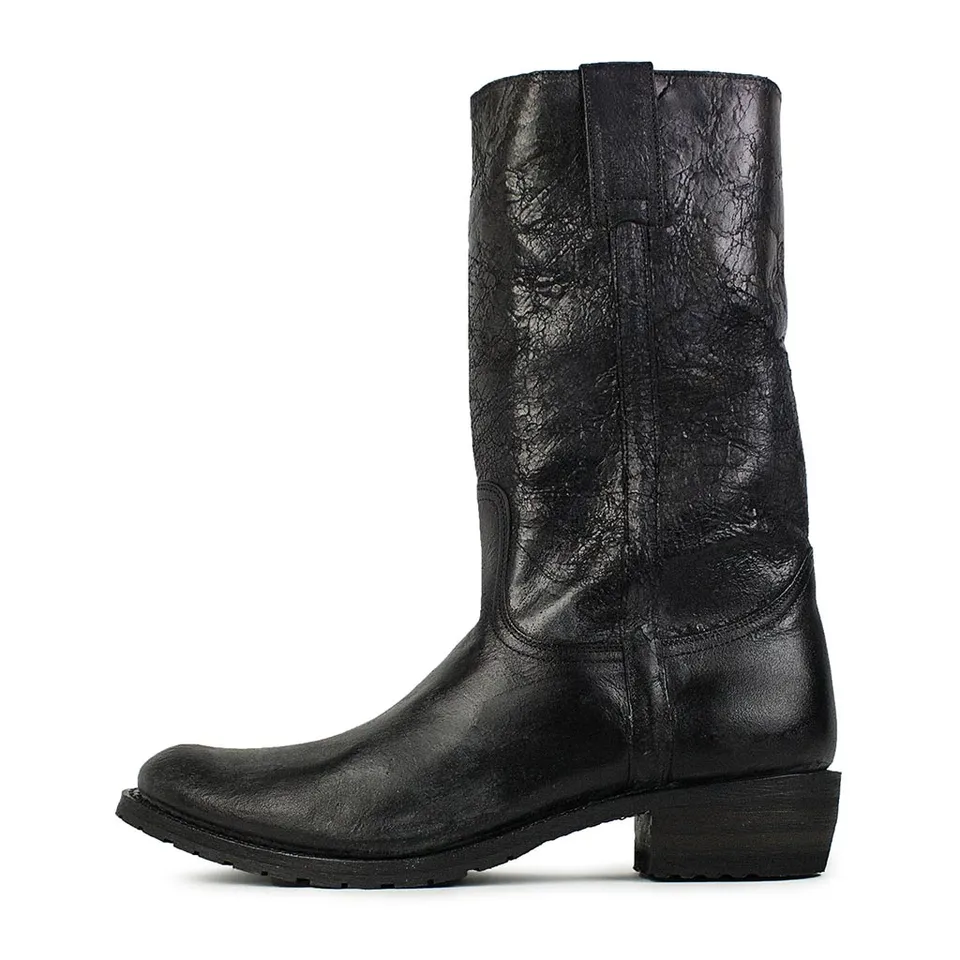 sendra-boots-3165-wild-barbados-negro-cepillado-biker-boots-unisex image 1
