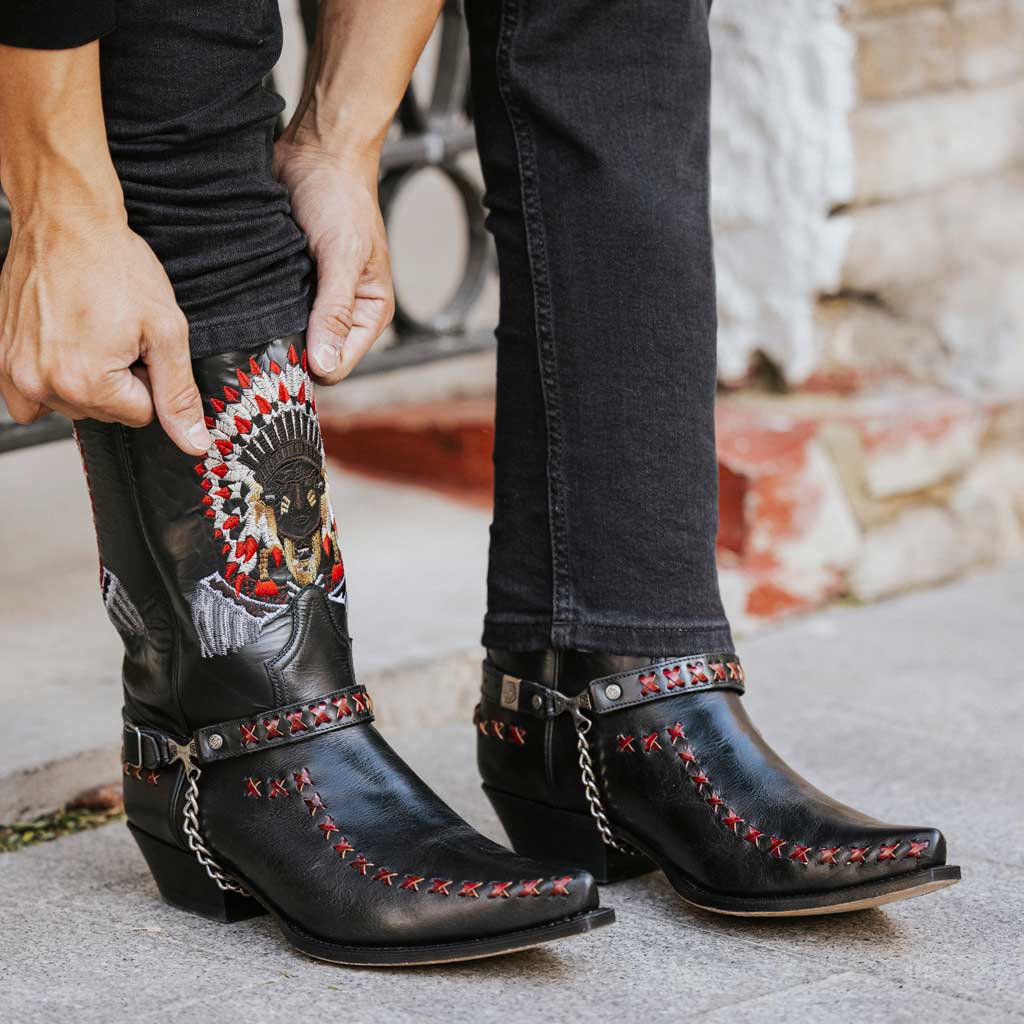 sendra-boots-17015-cuervo-flora-negro-cowboy-stiefel image 3