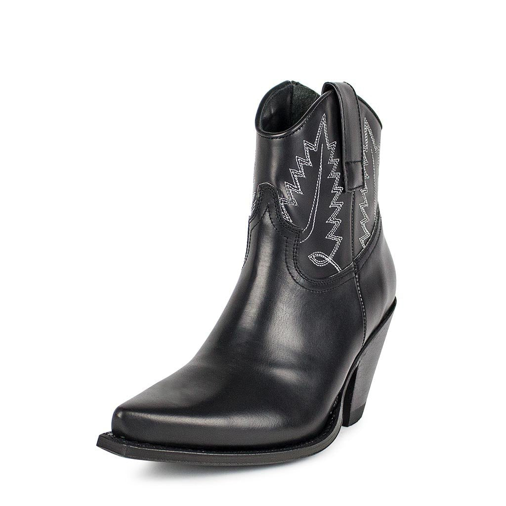 sendra-boots-9119-gorca-negro-cowboy-bot-n-damen-schwarz-7-5-cm-absatz image 2