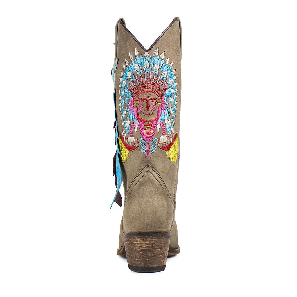 sendra-boots-15162-debora-nl-flota-dark-taupe-cowboy-stiefel-damen image 4