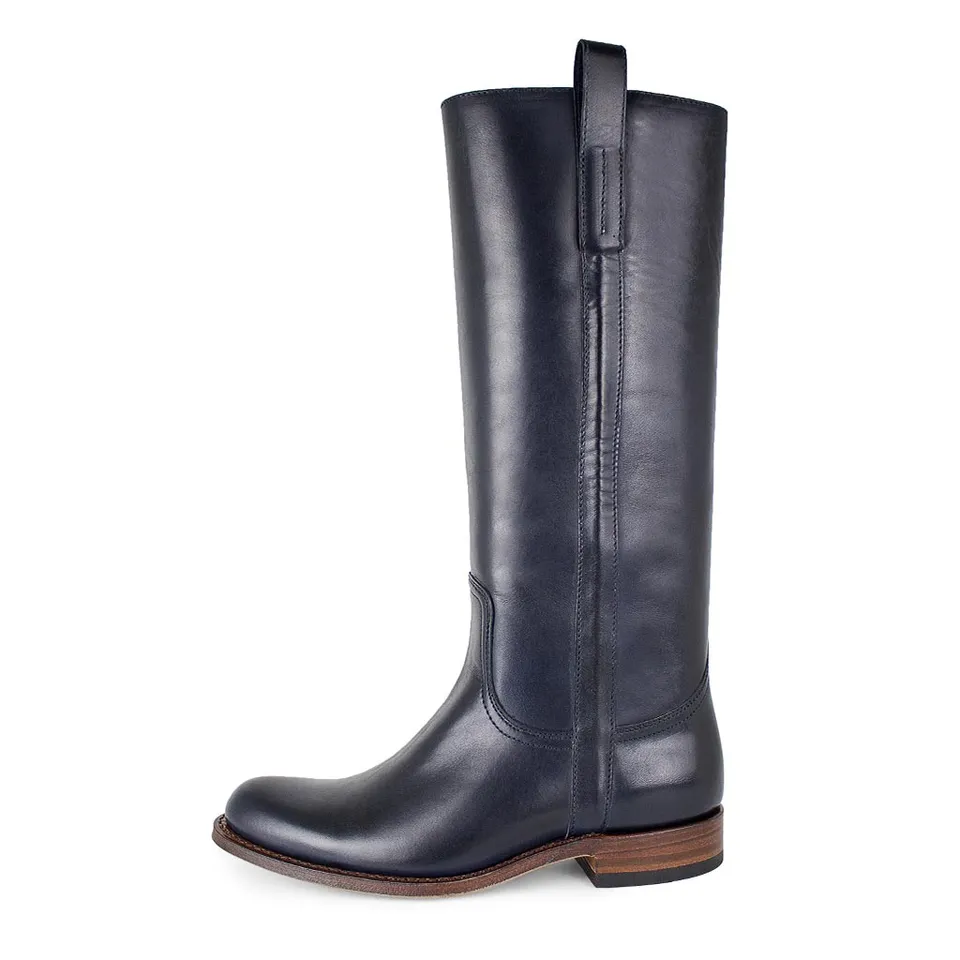 sendra-boots-7025-street-palermo-navy-brass-damen-biker-stiefel-blau image 1