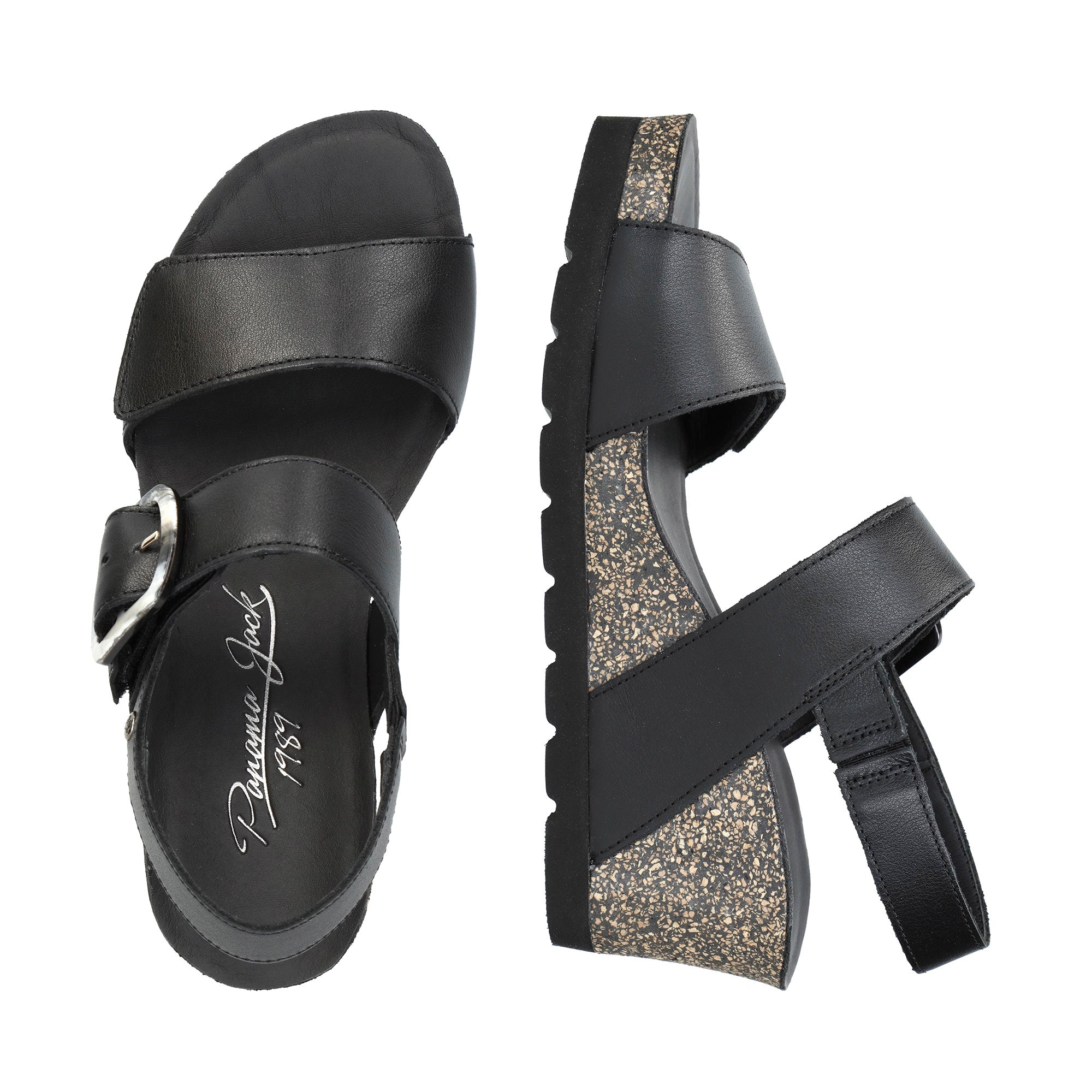 panama-jack-valle-b6-keilsandalette-napa-negro image 4