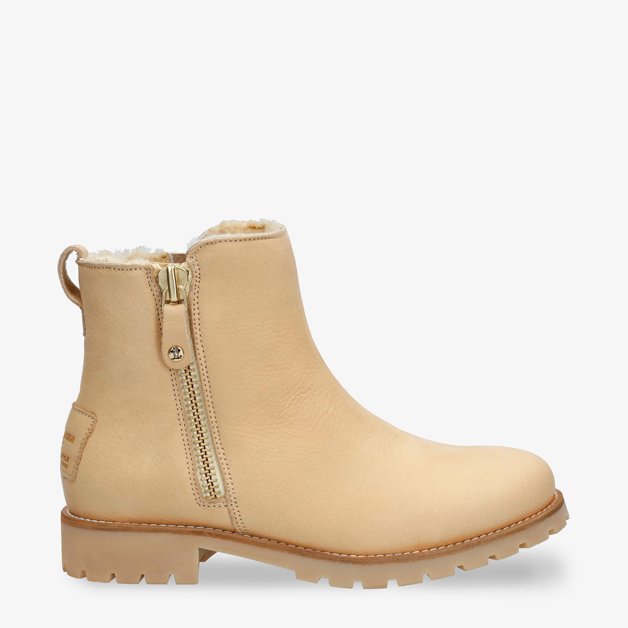 panama-jack-fiore-trav-b5-nobuck-crema-flache-damenstiefelette image 1