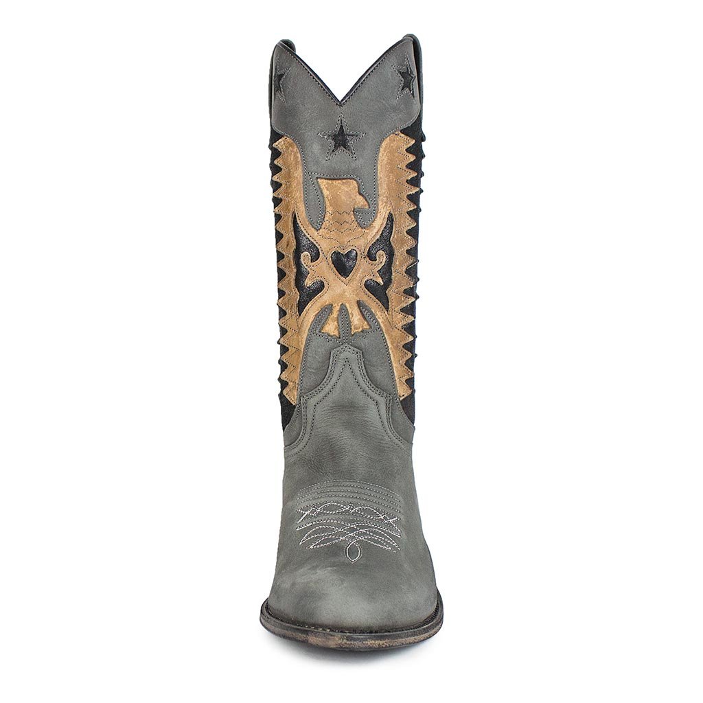 sendra-boots-14144-debora-nl-flota-chaira-cowboystiefel-grau-creme image 3