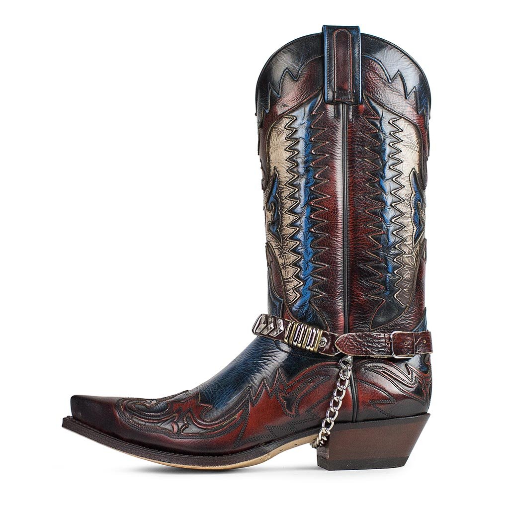 sendra-boots-3840-cuervo-cowboystiefel-hurricane-rojo-ducados image 1