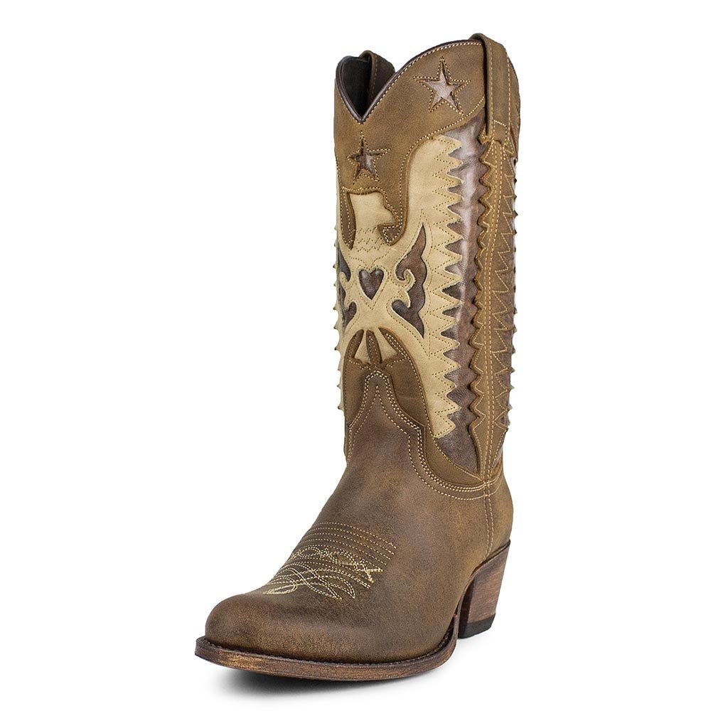 sendra-boots-14144-debora-floter-tang-engrasado-cowboystiefel-braun image 2