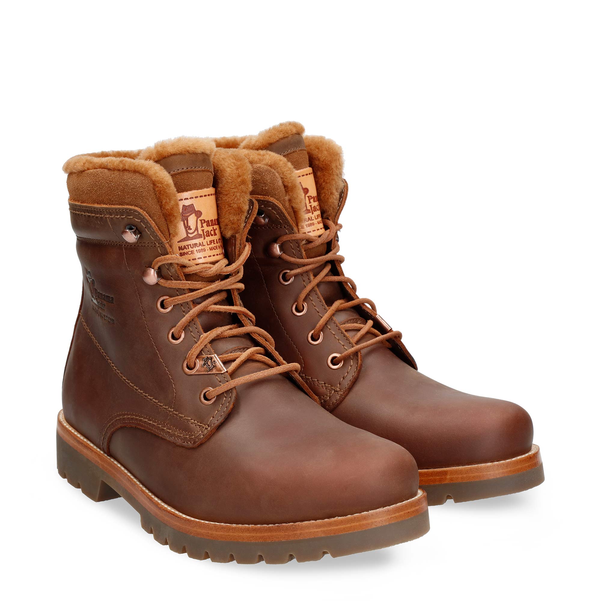 panama-jack-p03-aviator-igloo-herrenstiefel-nappa-cognac-lammfell-16-cm image 3