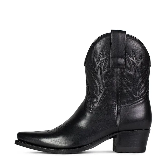 sendra-boots-16954-gene-salvaje-negro-cowboy-stiefelette image 1