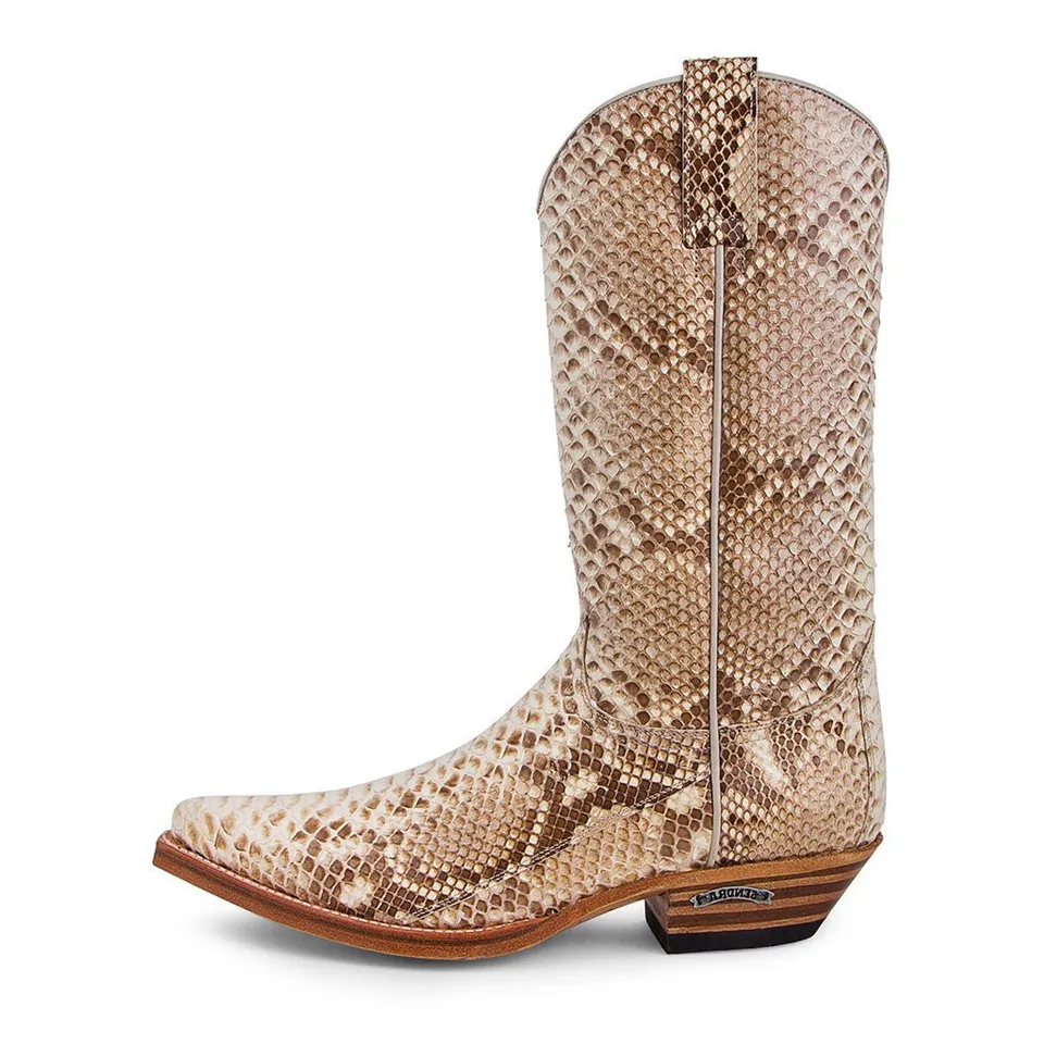 sendra-boots-2966-pico-piton-barriga-natural-exotic-westernstiefel image 1