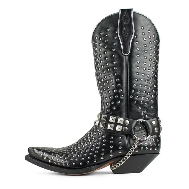 sendra-boots-5421-cuervo-baly-negro-vivo-nickel-cowboystiefel image 1