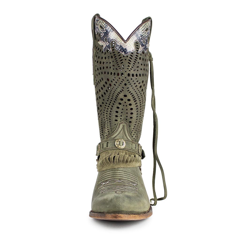 sendra-boots-18625-debora-flota-flint-lavado-cowboystiefel-gr-n image 3