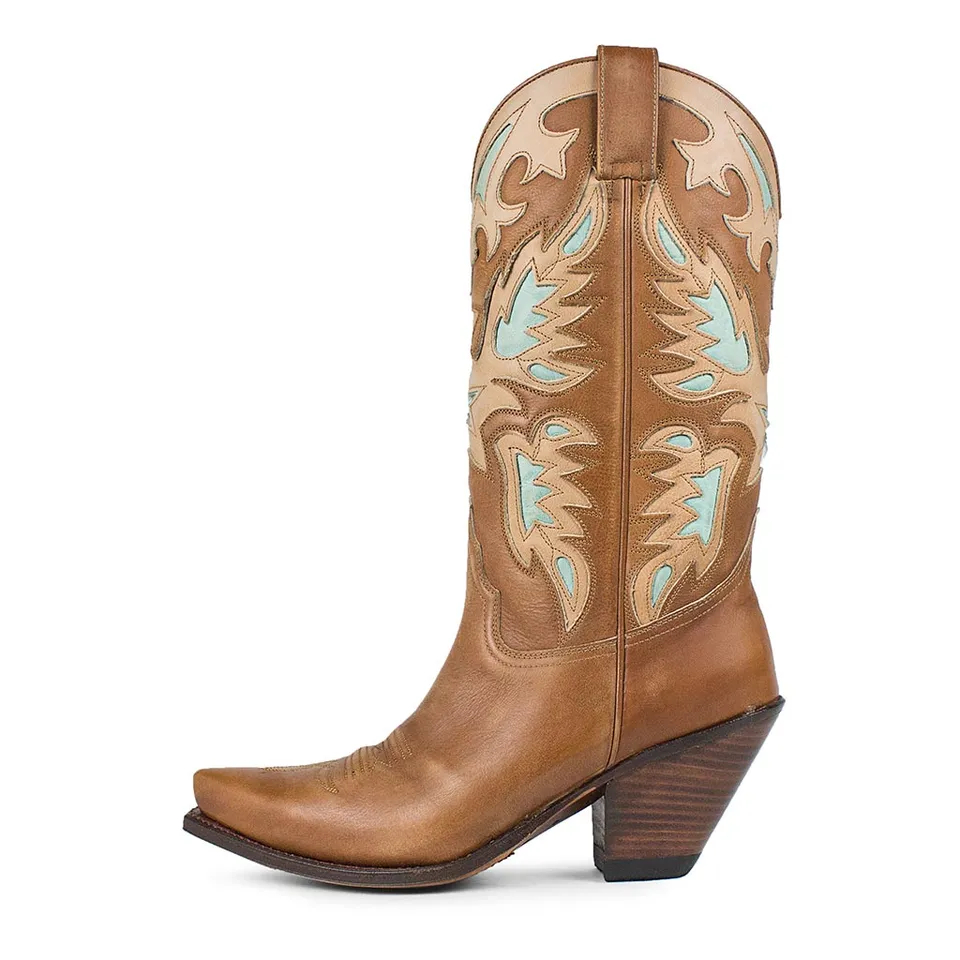sendra-boots-17875-gorca-olimpia-023-lavado-damen-cowboystiefel-braun-7-5-cm image 1