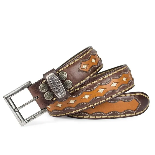 sendra-boots-7576-g-rtel-braun-python-natur-4-cm image 1