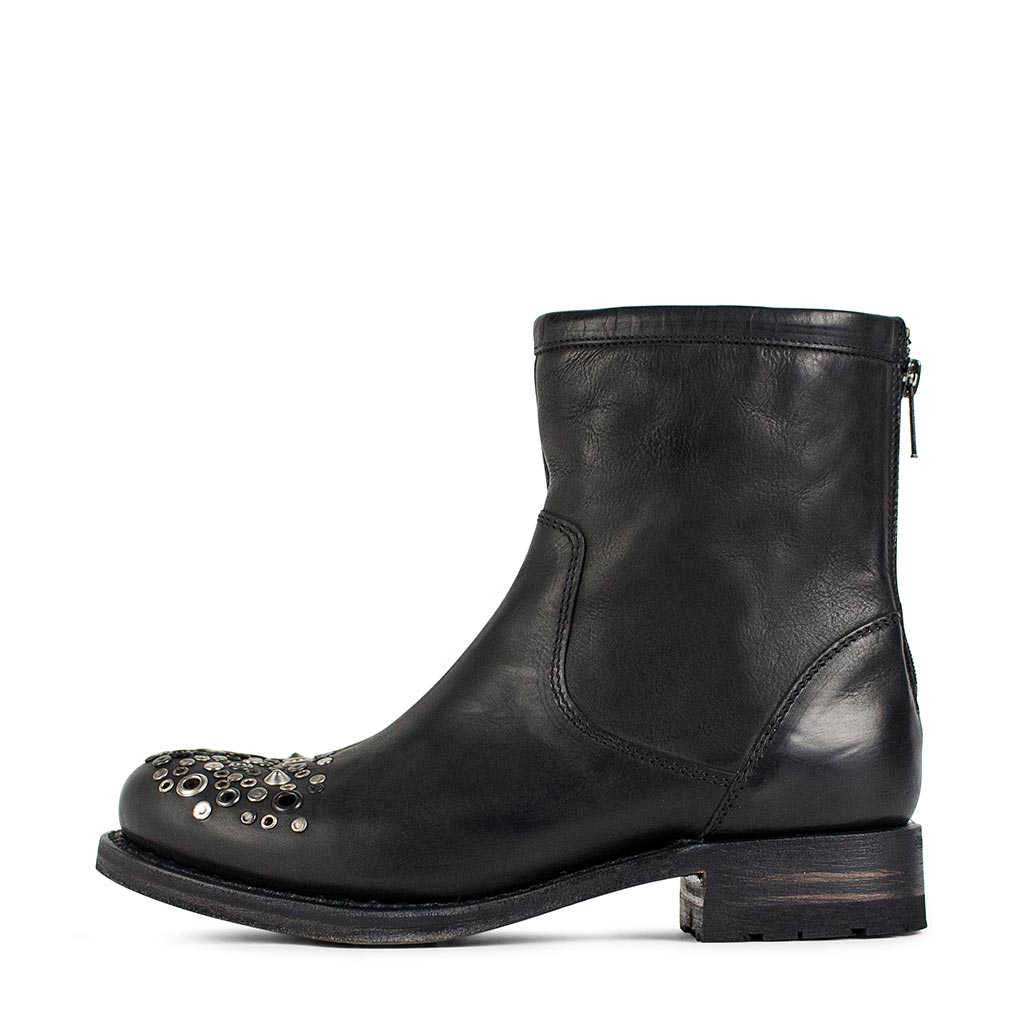 sendra-boots-s0016-biker-stiefelette-damen-schwarz image 1