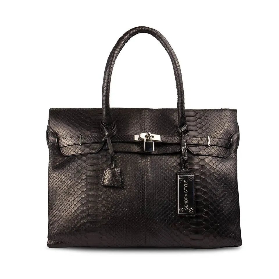 sendra-boots-2994-p-b-negro-python-leder-handtasche image 1