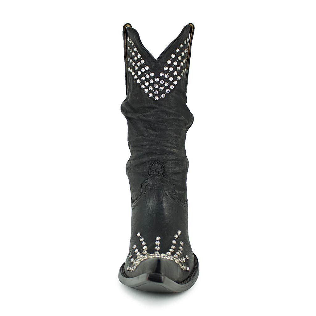 sendra-boots-flash-13-negro-damen-cowboy-stiefel-swarovski image 3