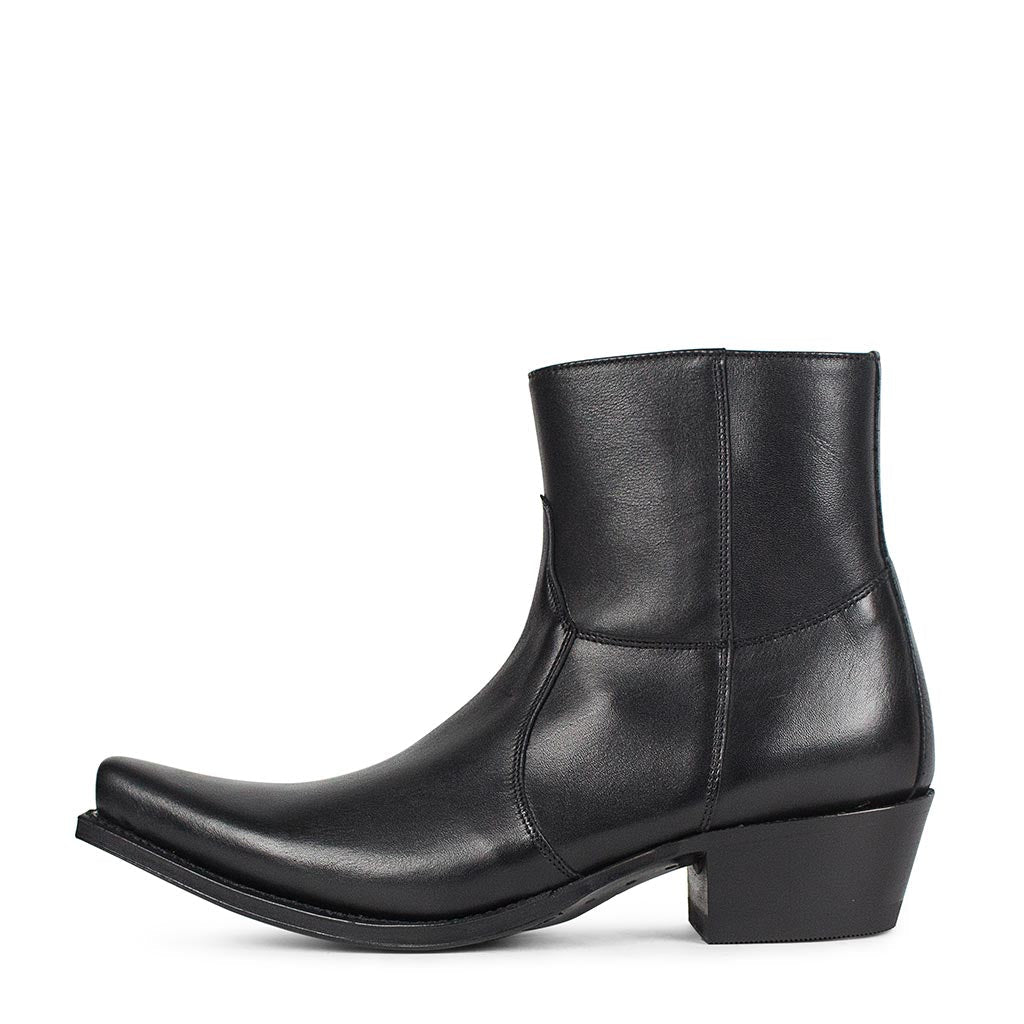 sendra-boots-5200-m-salvaje-negro-brillo-western-bootie-schwarz image 1