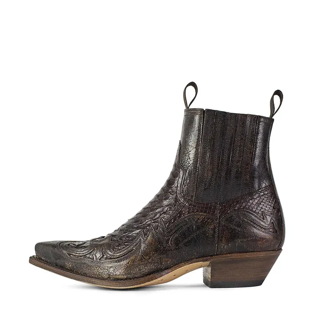 sendra-boots-4660p-cuervo-piton-herren-cowboy-exotic-stiefel image 1