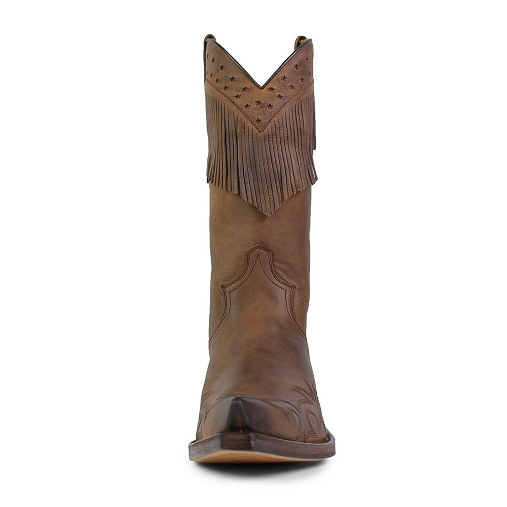 sendra-boots-8948-cuervo-floter-ours-cowboystiefel-braun-mit-fransen image 3