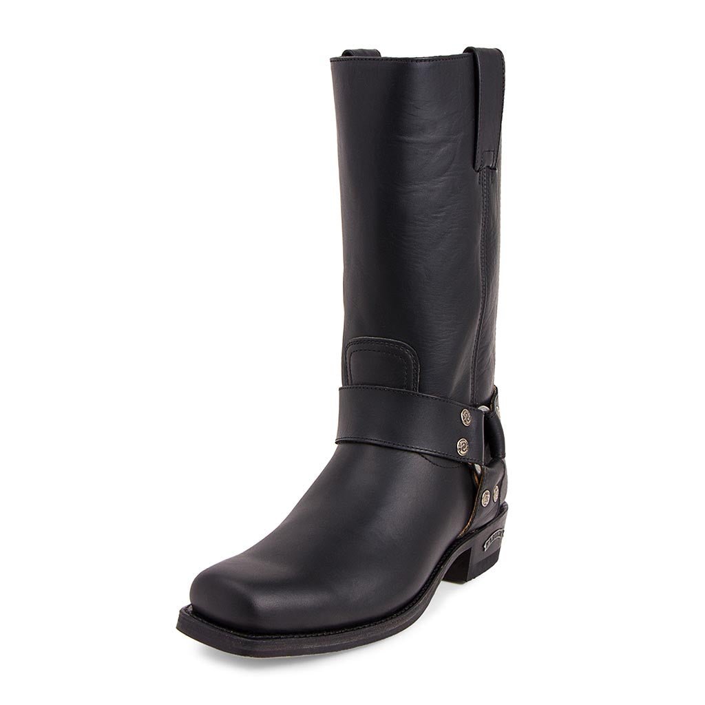 sendra-boots-1918-pete-pull-oil-negro-biker-stiefel image 2