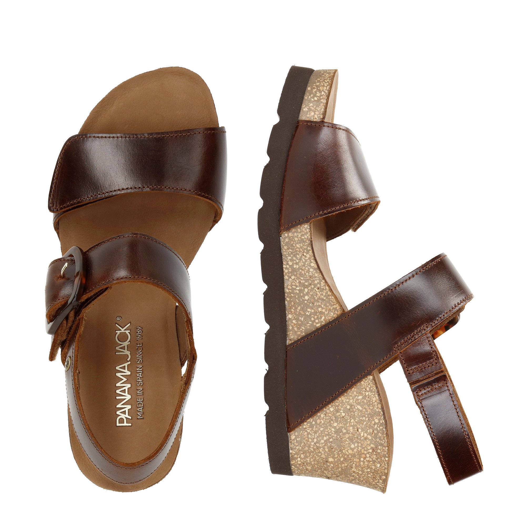 panama-jack-valle-clay-b1-pull-up-cuero-keilsandalette-cognac image 4