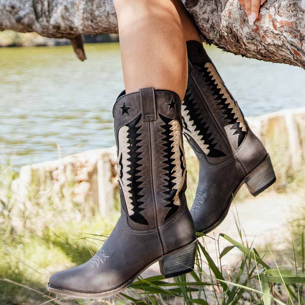 sendra-boots-14144-lia-flota-chaira-lavado-damen-cowboystiefel-grau-mit-adler-st image 6