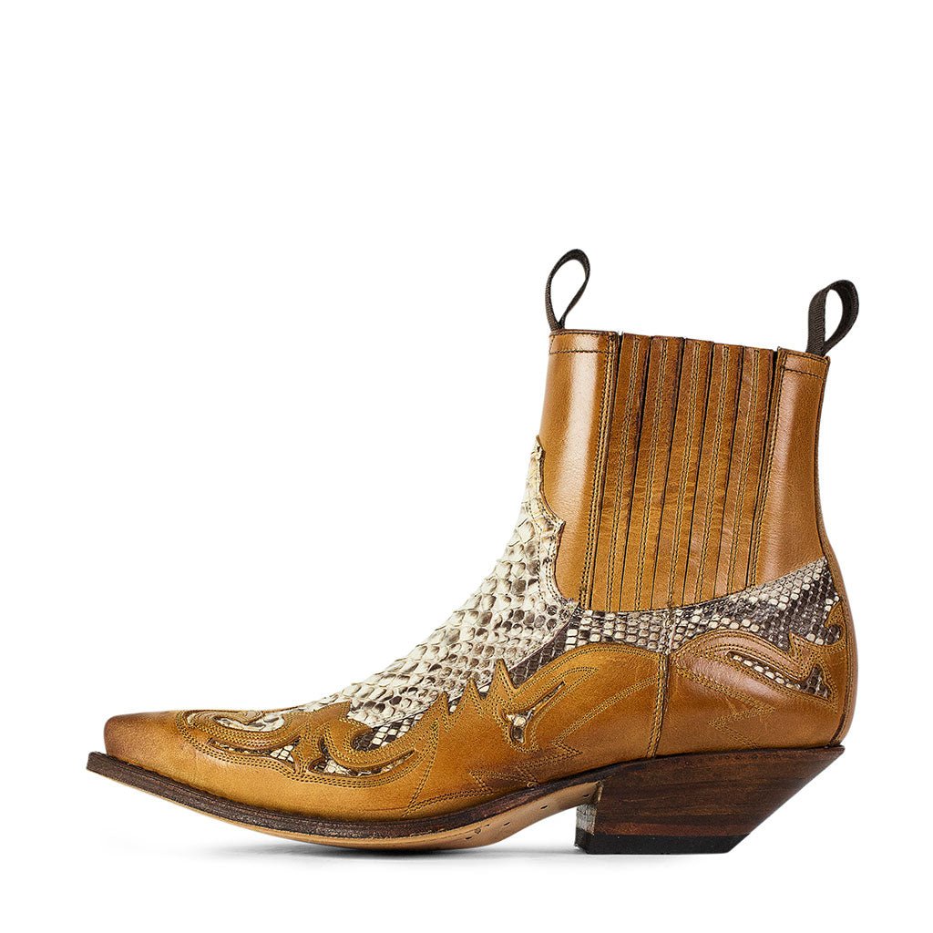 sendra-boots-4661p-cuervo-teak-python-exotic-stiefel image 1