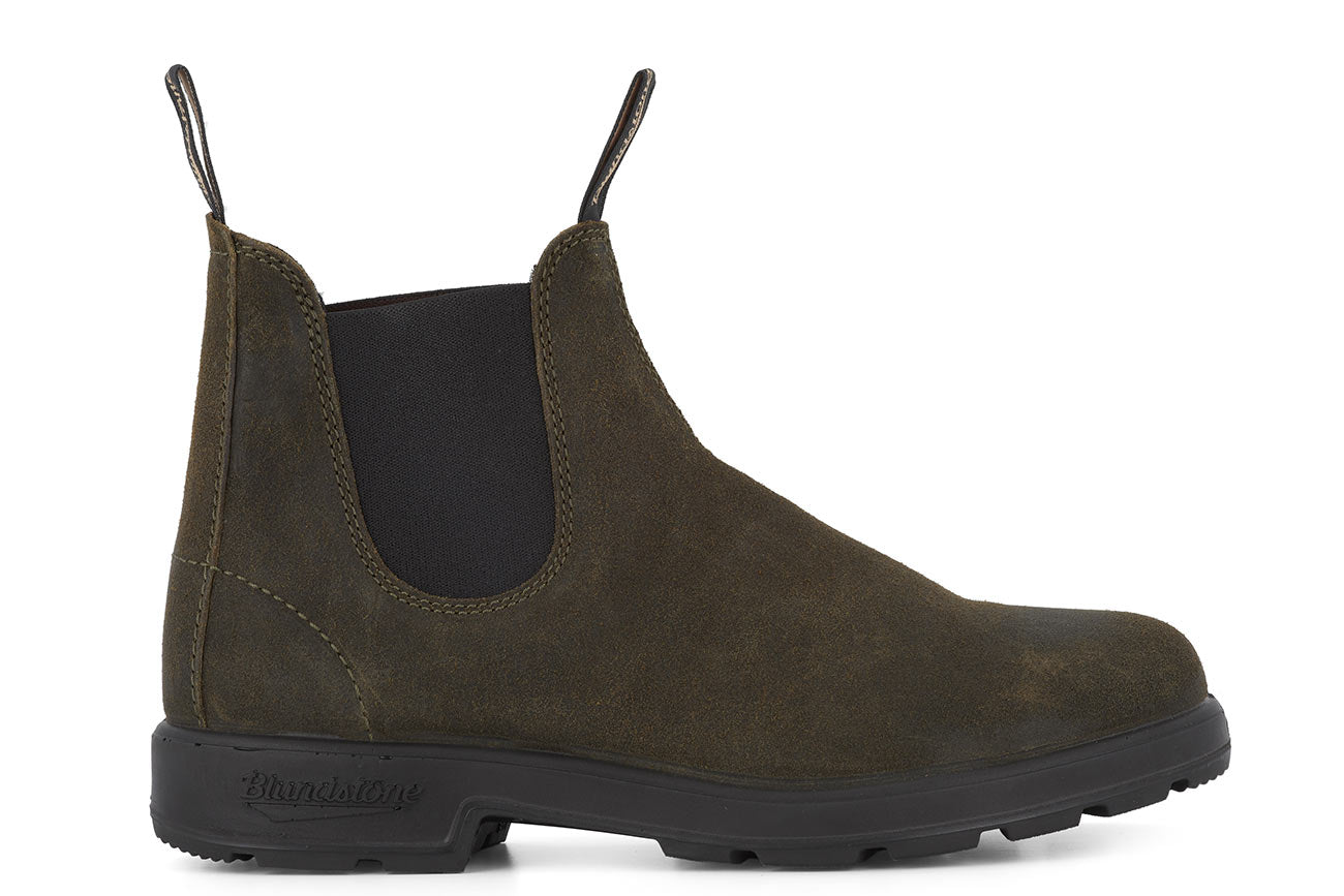 blundstone-1615-chelsea-boot-dark-olive-suede-gewachst image 1