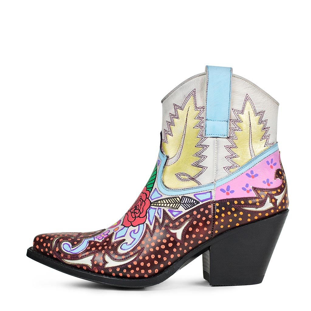 sendra-boots-wakamole-rose-handbemalte-goodyear-cowboystiefel image 1