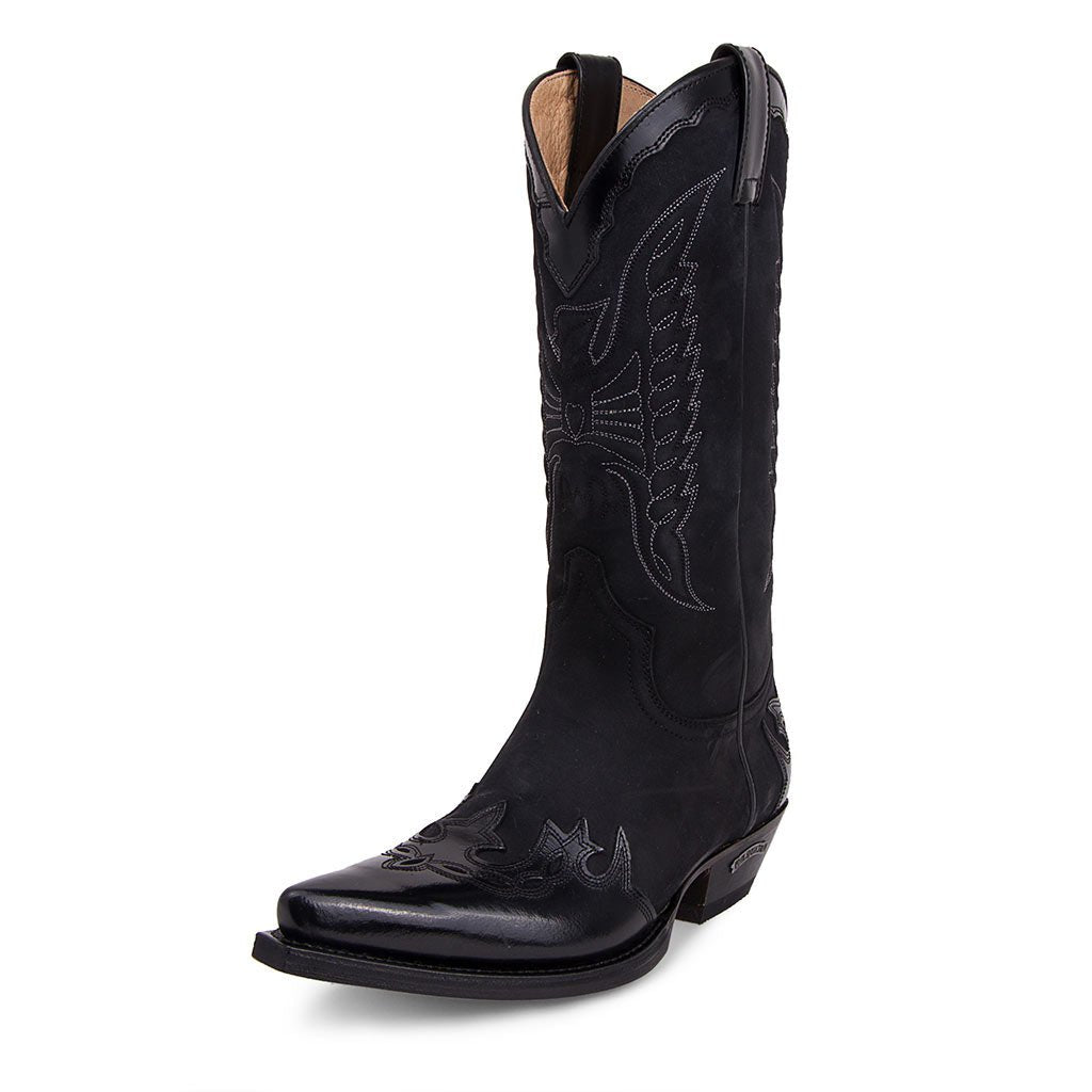 sendra-boots-2560-cuervo-flora-negro-westernstiefel-schwarz image 2