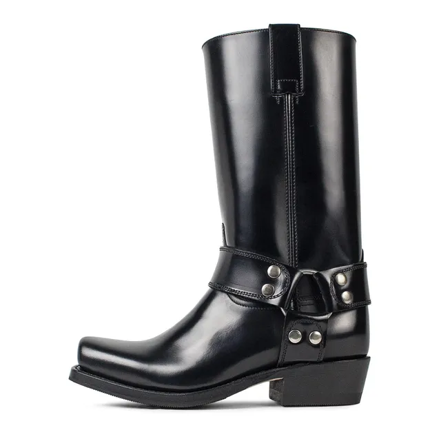 sendra-boots-8833-blues-antic-negro-bikerboots-damen-schwarz image 1