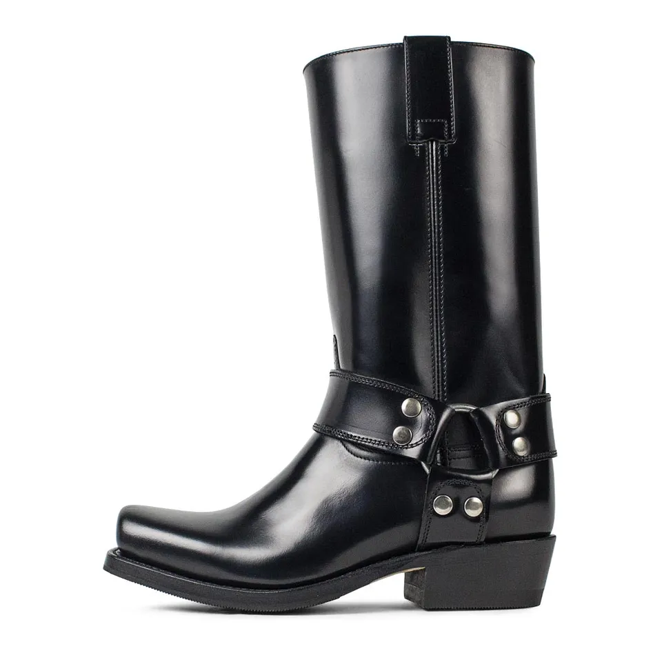 sendra-boots-8833-blues-antic-negro-bikerboots-damen-schwarz image 1
