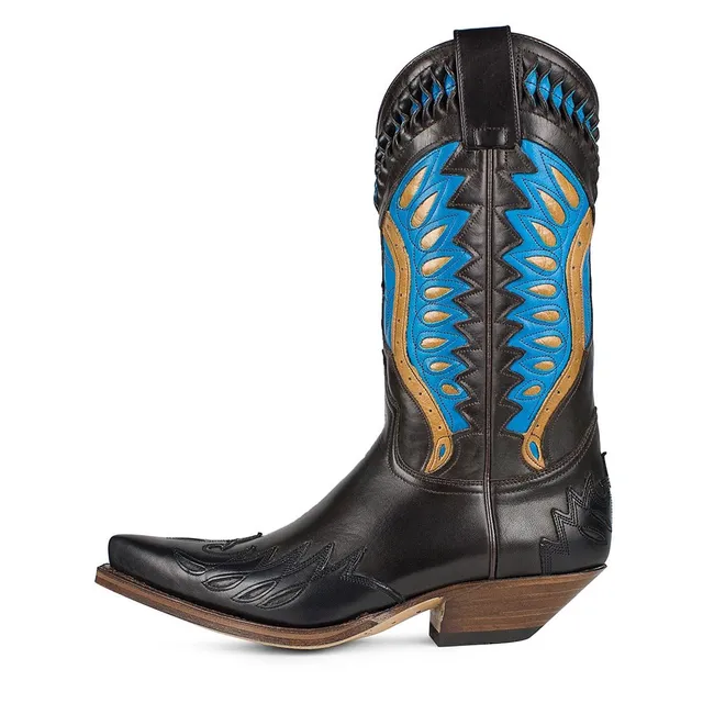 sendra-boots-5068-cuervo-snowbut-cowboy-boot-schwarz image 1