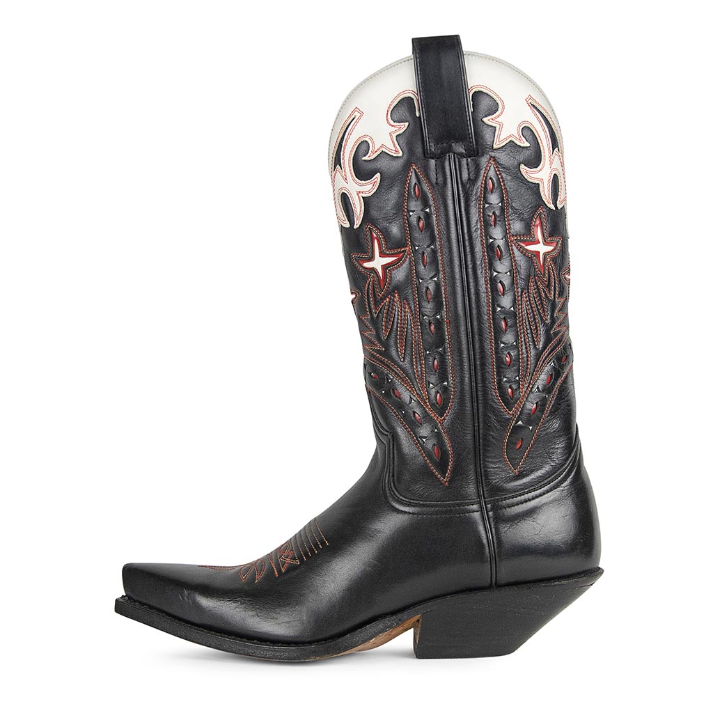 sendra-boots-3372-cuervo-pull-oil-negro-cowboy-stiefel image 1