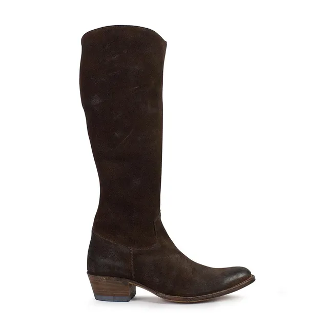 sendra-boots-r4555-serraje-marr-n-damen-wildleder-stiefel image 1
