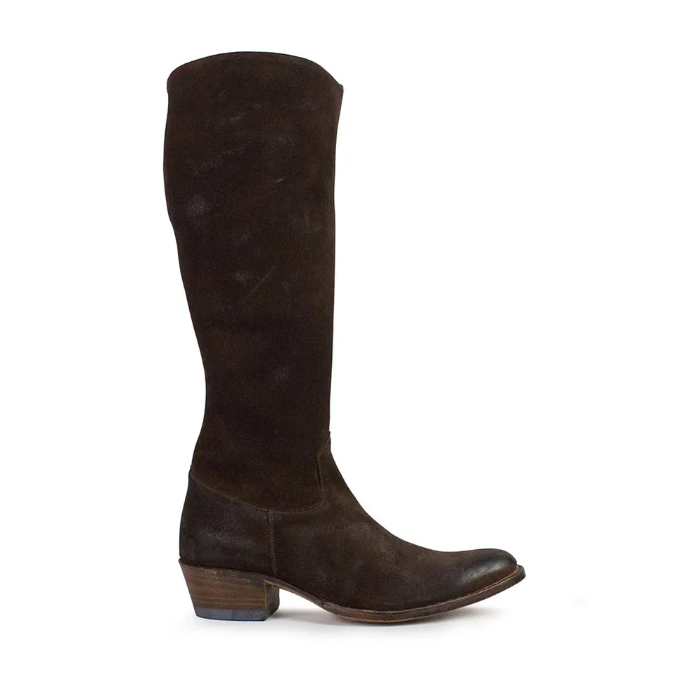 sendra-boots-r4555-serraje-marr-n-damen-wildleder-stiefel image 1