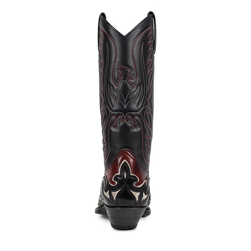 sendra-boots-17203-cuervo-herren-cowboystiefel-rot-schwarz image 4