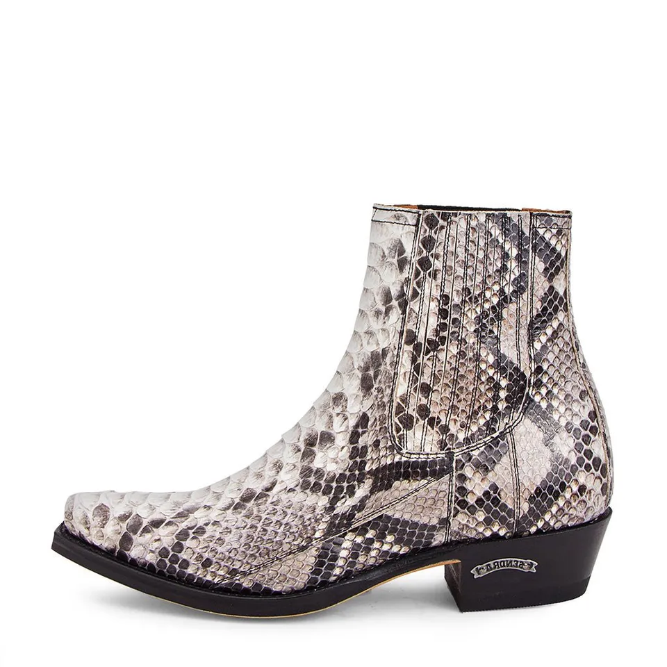 sendra-boots-1692-lucky-piton-barriga-natural-python-stiefelette image 1