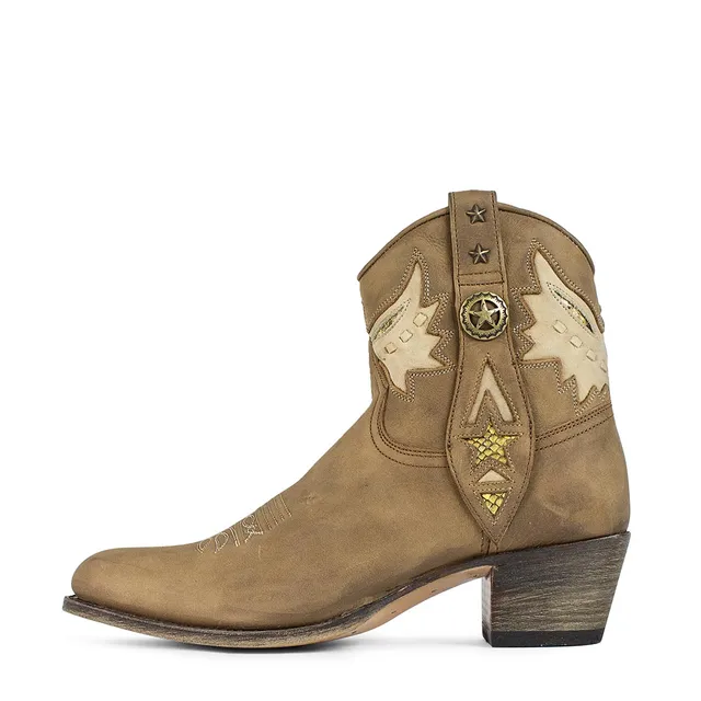 sendra-boots-s0063-tang-cowboy-stiefelette-damen-hellbraun image 1