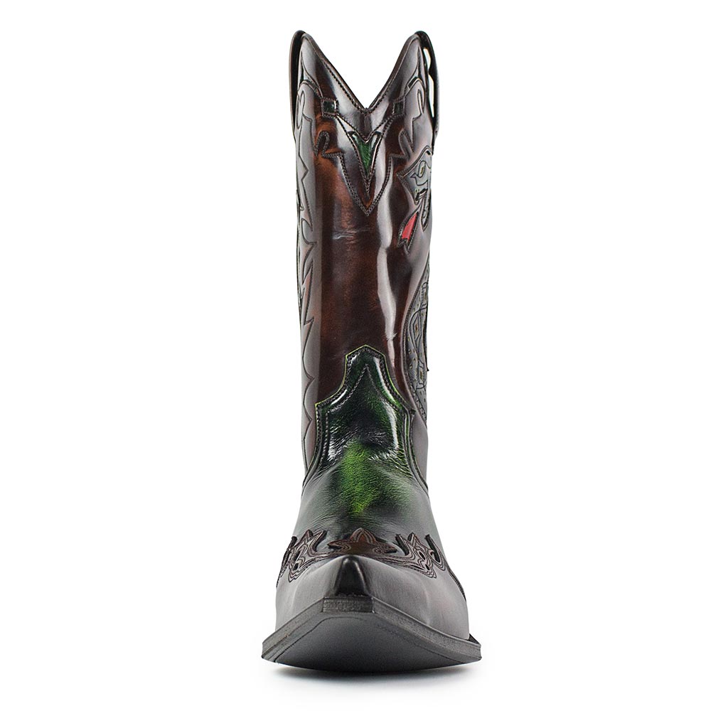 sendra-boots-3379-cuervo-denver-verde-flora-libano-cowboy-herren image 3
