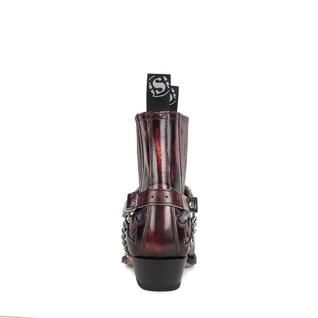 sendra-boots-4660-cuervo-cowboy-botin-rot-blau-hurrican image 4