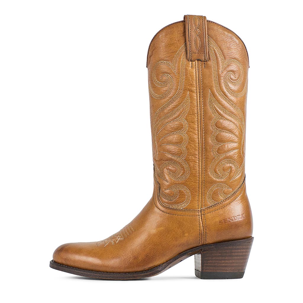 sendra-boots-s0051-11625-salvaje-cuero-cowboy-stiefel-braun-damen image 1