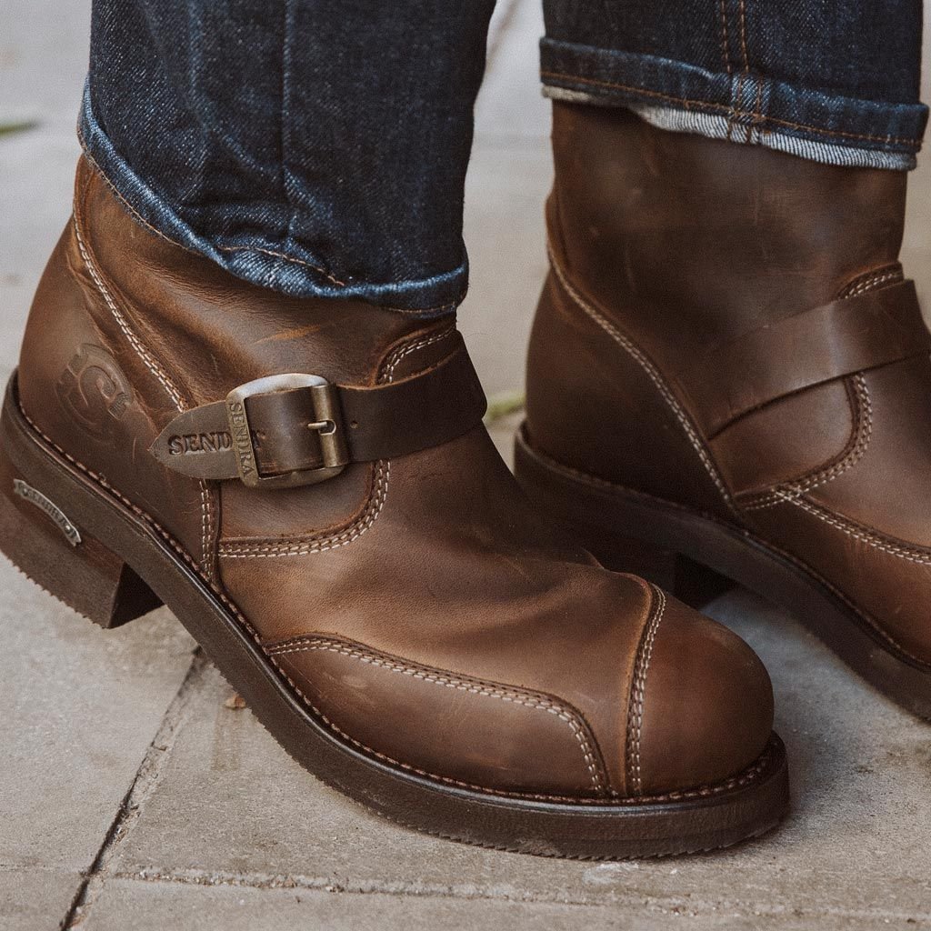sendra-boots-3565-steel-mad-dog-tang-biker-boots-braun image 5