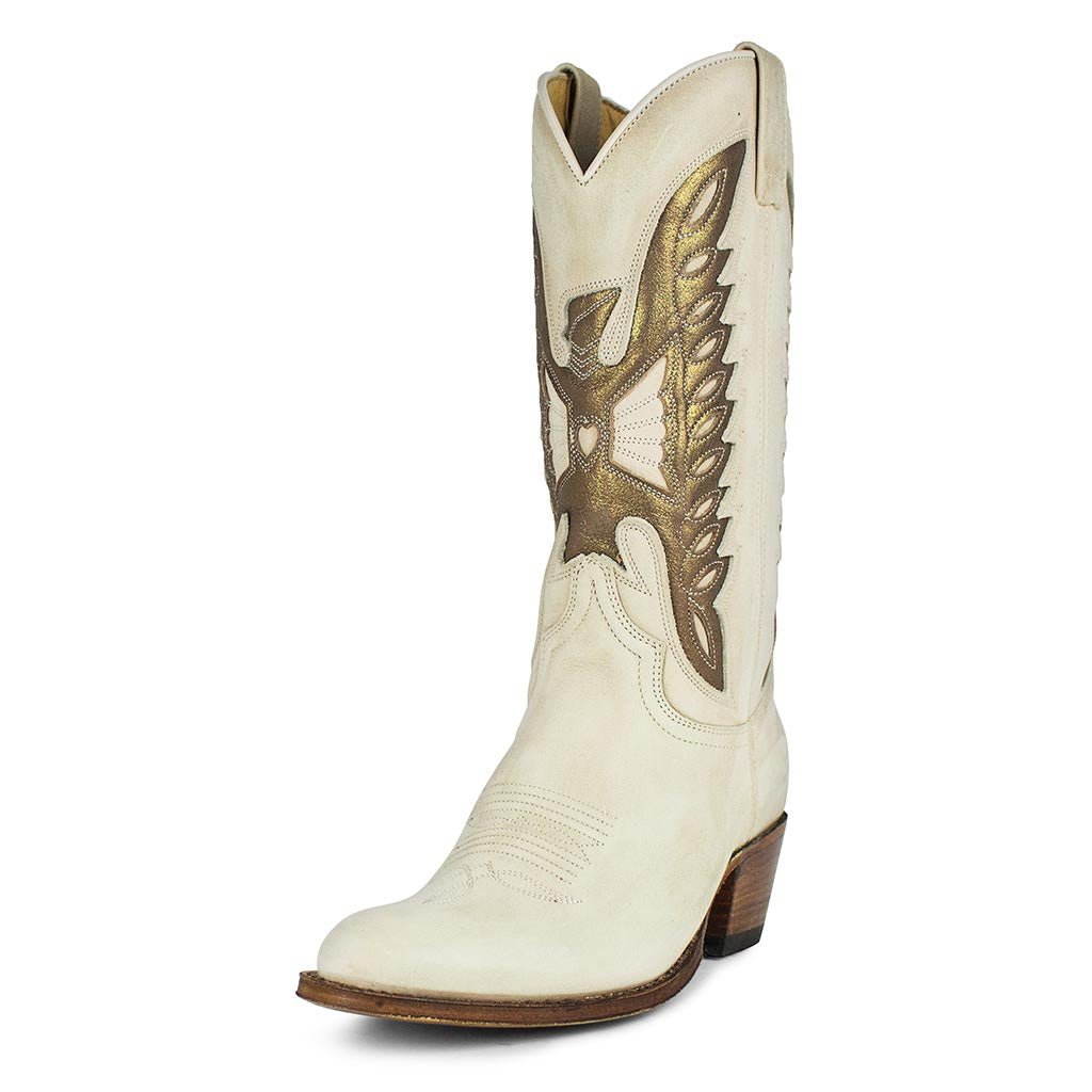 sendra-boots-8850-debora-floter-beige-cowboystiefel-wei-gold image 2