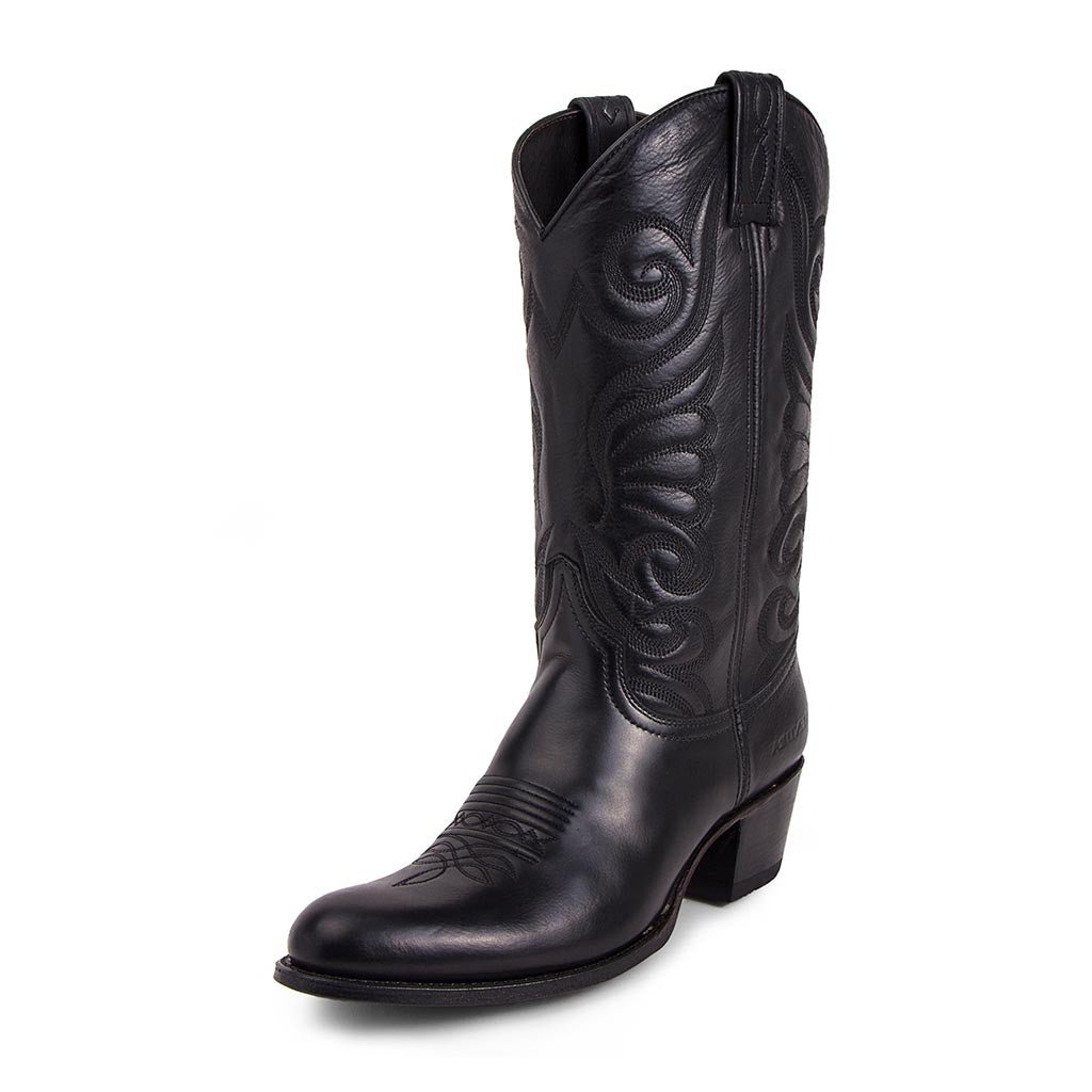 sendra-boots-11627-debora-salvaje-negro-damen-cowboy-stiefel-schwarz image 2
