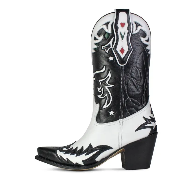 sendra-boots-18370-gorca-dream-zulu-cowboystiefel-wei-schwarz image 1