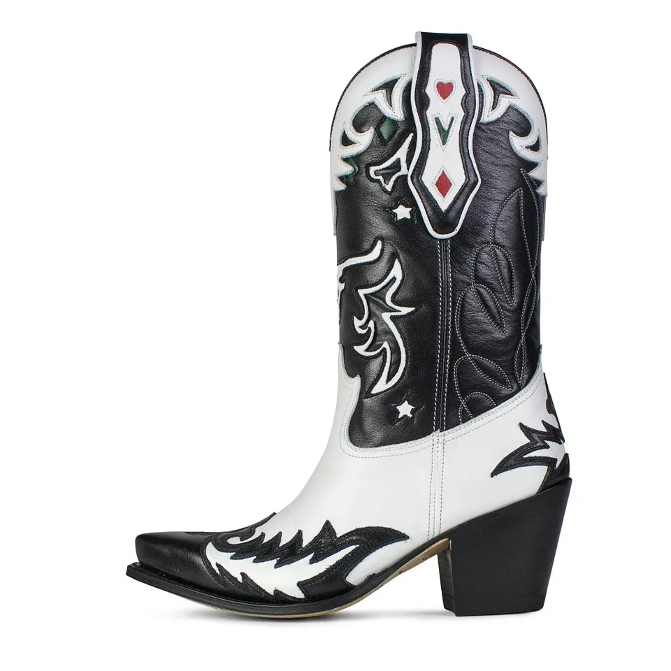 sendra-boots-18370-gorca-dream-zulu-cowboystiefel-wei-schwarz image 1