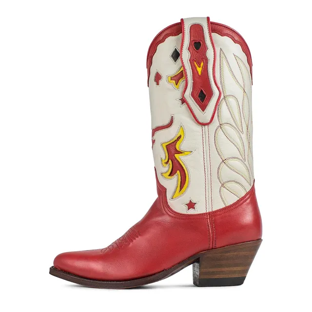 sendra-boots-18389-lia-salvaje-fragola-avorio-damen-cowboystiefel image 1