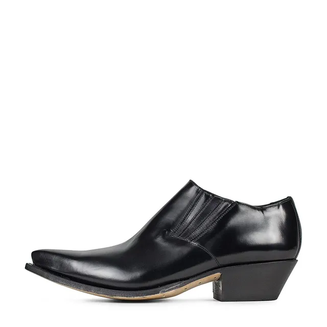 sendra-boots-4133-cuervo-antic-negro-halbschuh-schwarz image 1